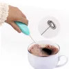 Elektriska kaffemixer Milk Frother Cream Mixer Tools Rostfritt stål Egg Whisk Beaters Logo Anpassa Box Packed FDA Handheld JY0335