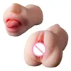 Male Masturbator Cup Realistic Mouth Oral Sex Toys Vagina Pussy Tongue for Men Adult Products Gift Erotic Toys Sex Shop Q0419