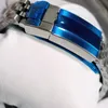 Męskie zegarki Automatyczny ruch mechaniczny Czarna ceramiczna ramka szafirowa tarcza uhr regulowana jubileuszowa bransoletka zegarki męskie zegarki na ręce śladowej gliźnia