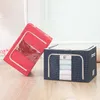 Large 100L steel frame storage box Oxford quilt bag foldable clothes sorting241o