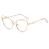 Lunettes de soleil 80736 Optique Antiblue Light Prescription Lunettes Cadre Myopie Miroir Printemps Jambe Cat Eye Femmes039s Mode Ordinateur1288257