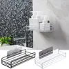 Ferrugem de aço inoxidável gel gel adesivo titular cozinha cozinha banheiro armazenamento de parede prateleira prateleira organizador cesta de sucção 210331