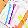 Stylos Gel 1 pc Kawaii Donut Stylo Dessin Animé Étudiant Papeterie Créative Encre Noire Signature Bureau Fournitures Scolaires Mignon 0.5mm