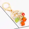 Belle plante porte-clés lapin citrouille dessin animé femmes porte-clés sac portefeuille pendentif 2021 nouveaux cadeaux mode bijoux G1019