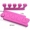 Mode Partihandel Sponge Toe Separators Heart Shape 10.5cm 3,3cm Skönhetssalong Nail Manicure Tools