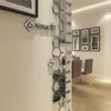 Creative 3D наклейка на стене дома декор живой комнаты зеркало наклейки для стены