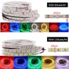 5M 2835 LED Strip 12V Waterproof Led Light 60/120 s/m RGB Tape 5050 5054 Flexible Ribbon White/Red/Green/Blue Y0720