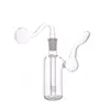 Mini Small Oil DAB RIGHTAHS 5 MM Dikke kam perc Percolator Glass Bongs Clear Pink Blue 14mm Waterleidingen met Tabak Kom