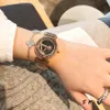 Orologio da polso da donna di marca completa di moda, ragazza, diamante, grandi lettere, cinturino in acciaio, quarzo con logo di lusso, orologio L51