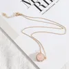 Pendant Necklaces 15mm Round Lapis Lazuli Pearl Malachite Rose Natural Stone Quartz Gold Chain Geometric Accessories Jewelry