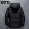 High Quality White Duck Thick Down Jacket Men Coat Snow Parkas Male Warm Brand Clothing Winter Down Jacket Outerwear 210913