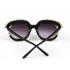 Trendy Diamond Sunglasses European American Personality Eyeglasses Half Frame Crystal Eyewears Rhinestone Sun Glass3792379