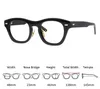 أزياء النظارات الشمسية إطارات أعلى جودة اليدوية خلات النظارات الإطار الرجال خمر كامل حافة الحافة البصرية النظارات وصفة الرجعية قصر النظر الزجاج