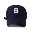 文字S野球帽の男性女性綿調節可能な太陽の帽子ユニセックス刺繍スポーツサマーキャップストリートウェアスナップバックカジュアル帽子