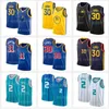 Stephen 30 Curry Jersey Klay 11 Thompson Basketball LaMelo 2 Ball 75th Gordon 20 Hayward james Złoty 33 Wiseman rocznica Niebieski Złoty Biały Czarny Męskie 2022