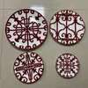 Red Ceramic Plate Plate Dinners Weakes Decorative Bone China Jantar Dinner Setes Sobremesa de Tableware Whole9806190