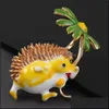 Pins, Brooches Jewelry Fashion Metal Drip Oil Daisy Hedgehog Brooch Female Creative Cor Aessories Drop Delivery 2021 Dhojr