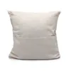 40 * 40 cm sublimatie lege kussensloop wit beige diy pocket kussensloop vierkante gooi sofa kussen decoratief