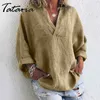 Green Cotton Linen Blouse for Women Long Sleeve V-neck Slim Casual Shirt Womens Tops and Blouses Femininas Elegant Plus Size 210514