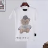 Men's T Short Sleeve Phillip Plain Designer Diamond Brand 1978 Summerskallar T-shirt Kläder Tees T-shirts Toppkvalitet Toppar Anti-Pilling Adults Olny 20 Q7CS