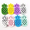 Infant Teethers Fruit Pineapple Silicone Soothers BPA Free Food Grade Chewed Teether Baby Teething Toys 9 Colors Optional BT6526