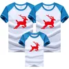 Noël maman fille vêtements père fils correspondant vêtements famille Look papa enfants T-Shirt dessin animé cerf 210429