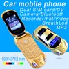 Ontgrendeld Nieuwste Aankomst Super Mini Phones Autosleutel Model Student Flip Luxe Mobiele Telefoon Childrend's Toy Dual Sim Card Cartoon Cars Shape Cellphone