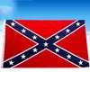 Ny tvåsidig Confederate Rebel Flag Holiday Party Decor Polyester kan anpassas utomhusbanners