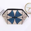 Mode comestic tas voor vrouwen PU Leather Diamond Patroon Make -up Lady Opslag Handtas Purse Organisator Cosmetische tassen Gevallen