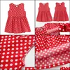 Baby Baby, Kids & Maternitychildren Girls Dress Clothes White Dot Print Red Cotton Summer Princess Wedding Party Dresses Clothing Drop Deliv