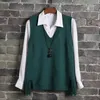 V-Neck Sweater Vest Kvinnor Casual Loose Fringed Student Stickad Halter Koreansk version av Wild Spring Jumper Girl 210915
