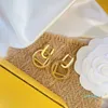 Mode Ohrstecker Luxus Frauen Baumeln Schmuck Designer Ohrstecker Damen Brief Ohrringe Goldene Retro Eardrop Herren Hochzeit