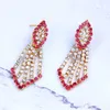 StoneFans Crystal Red Drop Gargantilla Collares Llamativos Colgantes Precioso Rhinestone Colorido Collar de Moda Pendiente Mujer 2019 H1022