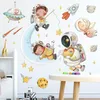 Väggklistermärken Tecknad Space Lullaby för barn Rum Barnrum Inredning PVC Art Murals Nursery Bedroom Decoration Home