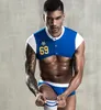 Sexy Set Les joueurs de football jouent à la tentation de l'uniforme de bar de discothèque pour hommes transfrontaliers