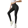 Pantaloni da donna Capris Moda Donna Casual Solido Squatproof Vita alta Fitness Sport Leggings Senza cuciture Morbido Nudo Allenamento Palestra Yo Ga T