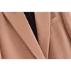 Toppies Printemps Nouveau Blazer Mujer Style Lâche Femmes Vestes Kaki Manteau Un Bouton Costume 210412