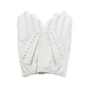 Fashion Breathable Women Leather Gloves Spring Driving Gloves Full Finger Non Slip Mitten Female Real