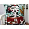 Capa de travesseiro de bordado de algodão por atacado Picasso capa de almofada decoração de almofada de almofada de almofada de almofada de travesseiro de travesseiro 45cm 210401