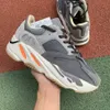 Kanye 700 v2 Running Shoes Ash Blue sneaker Zebra Cinder Tail Light 3M Reflective Israfil Asriel Linen Womens Mens Top Quality Trainers With Box Size From 36-45