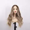 Fashion Hair Piece Chemical Fiber Head Set Long Pitie Divide Big Wave Wig för att täcka 24 tums 0,3 kg