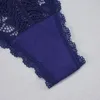 Mutandine da donna 6 pezzi / lotto Perizoma di pizzo da donna Biancheria intima senza cuciture sexy Tangas Trasparente Hollow Ladies G-Strings Lingerie erotica a vita bassa