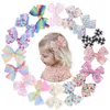 16 cores menina mini cabelos arcos 4,4 polegadas arco flores design bebê meninas elegantes clippers crianças acessórios