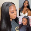 Straight Human Hair Wigs Brazilian Hair 30 Inch Lace Front Wig Short Bob Virgin Lace Frontal Human Hair Wigs For Black Women Wigfactory