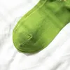 Women Socks 3pairs Cotton Short Set Green Avocado Fruit Funny Cute Sock Harajuku Japanese Casual Girl Ankle Sox Christmas Gift & Hosiery