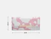 3pcs Wallets Women PU Cow Prints Flap Cover Hasp Business Credit Card Holder Mix Color