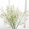 Decorative Flowers & Wreaths 95cm 5 Branch Artificial Dance Orchid Silk Flower Fake Plant Simulation Decoration For Wedding Party Home Decor