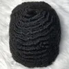 4mm Afro Kinky Curl Hint Bakire İnsan Saç Tam Dantel Toupee 12mm Siyah Erkekler İçin Büyük Dalga Hızlı Ekspres Teslimat