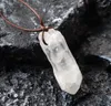 irregular Natural Healing white Jade Crystal Pendant Necklace For women Gift Jewelry