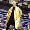 Performance Lungo Trench Coat Uomo Shiny Night Club Stage Dance Mantello Mantello Capote Masculino Oro Argento XXL Cappotti da uomo